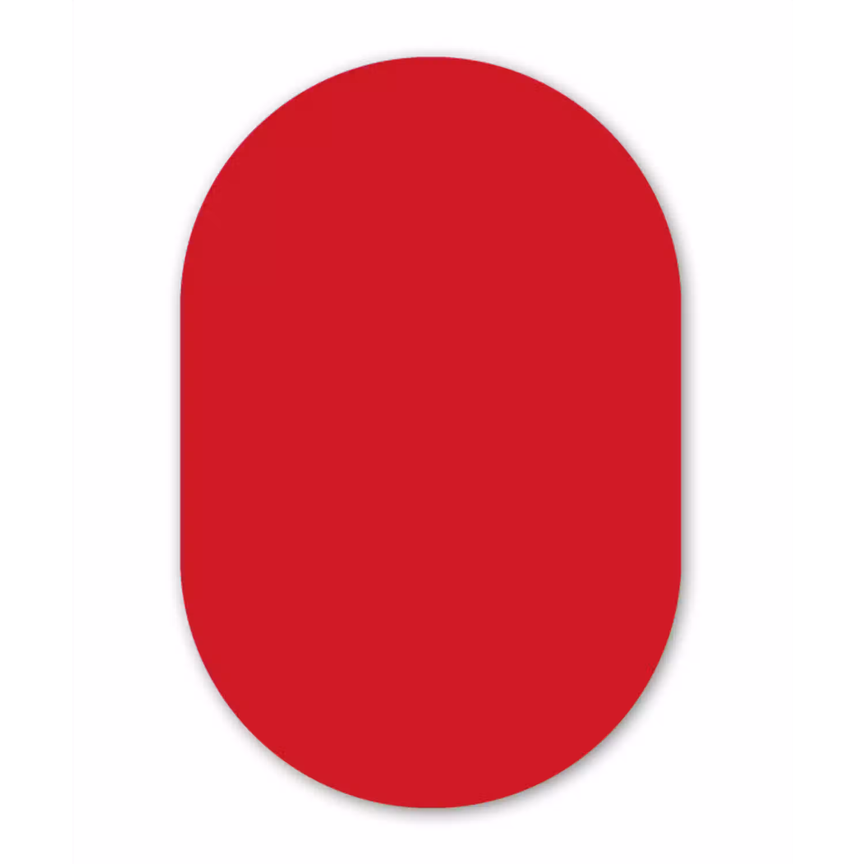 Crimson - Velvet - Rood Wandcirkel Ovaal Aluminium middel 839 -3d