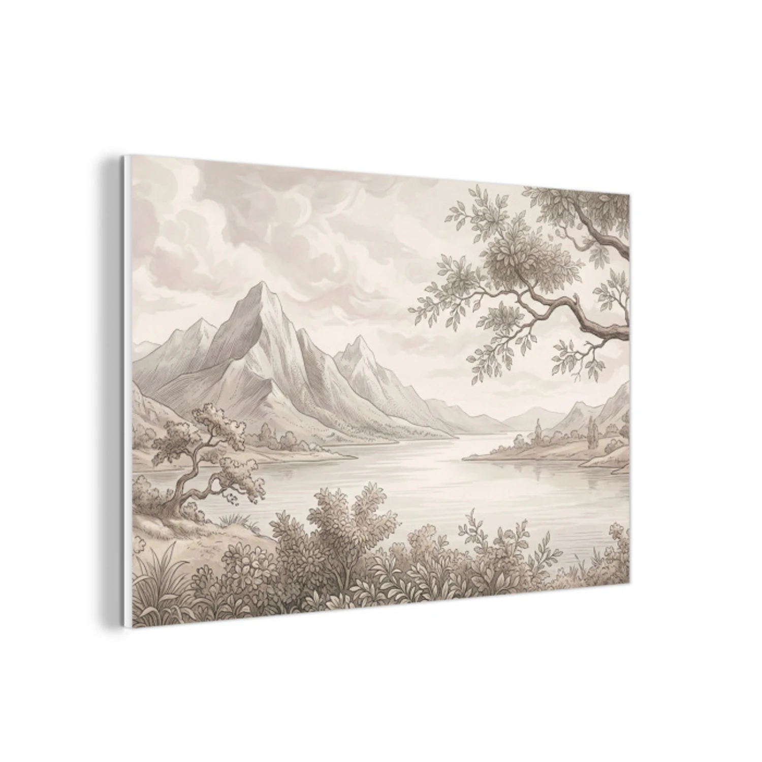 Landschap - Bergen - Meer - Natuur forex 5mm xxl -3d
