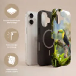 Toekan - Jungle - Natuur - Kleurrijk Toughcase MagSafe Apple iPhone 17 klein -USP_Lagen_NL