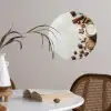 Winter - Kerst - Specerijen - Wit Wandcirkel behangsticker klein -sfeer3