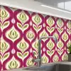 Retro - Floraal - Paars keuken achterwand 2 middel 865 -zzzz3d_schuin