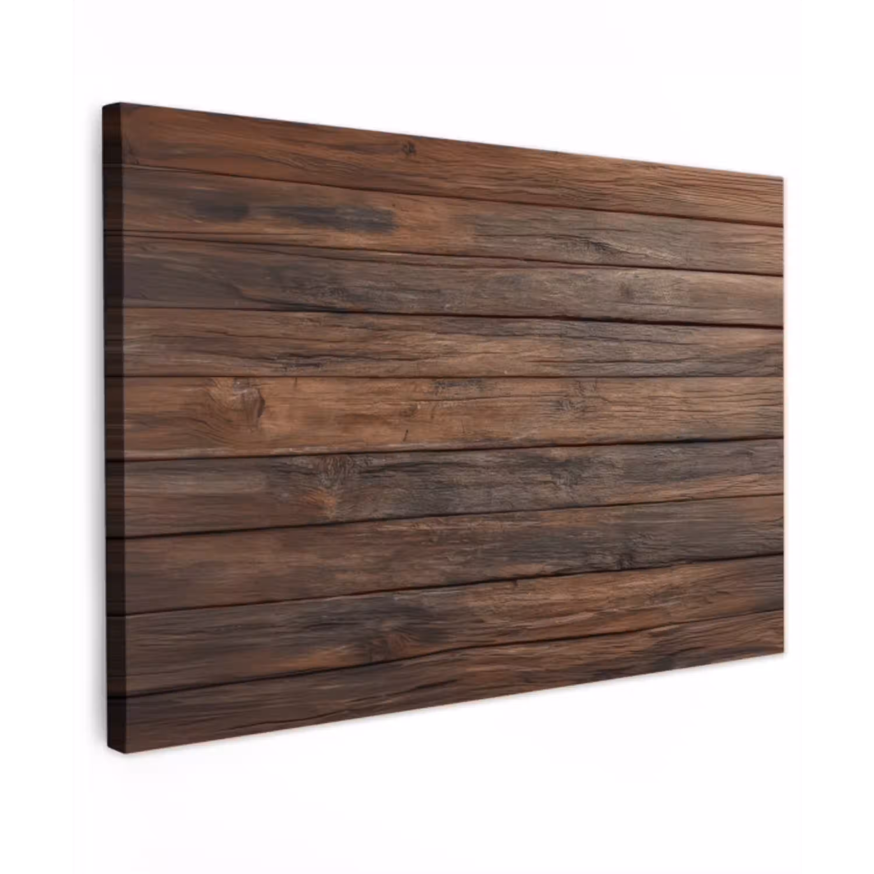 Houten plankpatroon - Warmte - Natuurlijk canvas 2cm klein -z3d