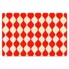Golvend patroon - Retro - Rood - Beige Placemat vinyl groot 368 -zzsfeer1_Kitchenyeah-website