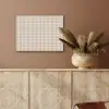 Plaid - Patroon - Vierkant - Beige PET vilt klein 837 -sfeer4