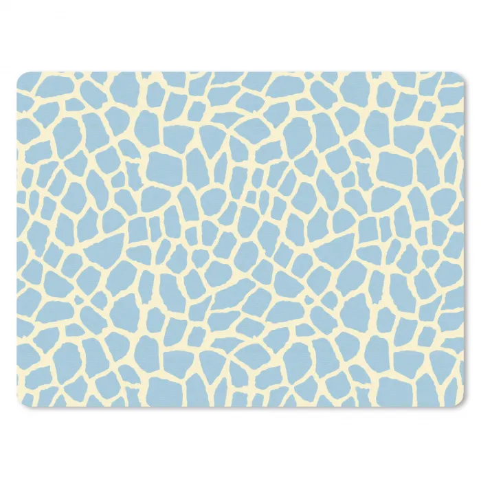 Giraf - Modern - Blauw muismat rubber klein 262 -3d
