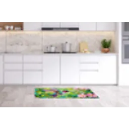 Kolibrie - Bloemen - Natuur - Kleurrijk Keukenloper - keukenmat middel -sfeer3
