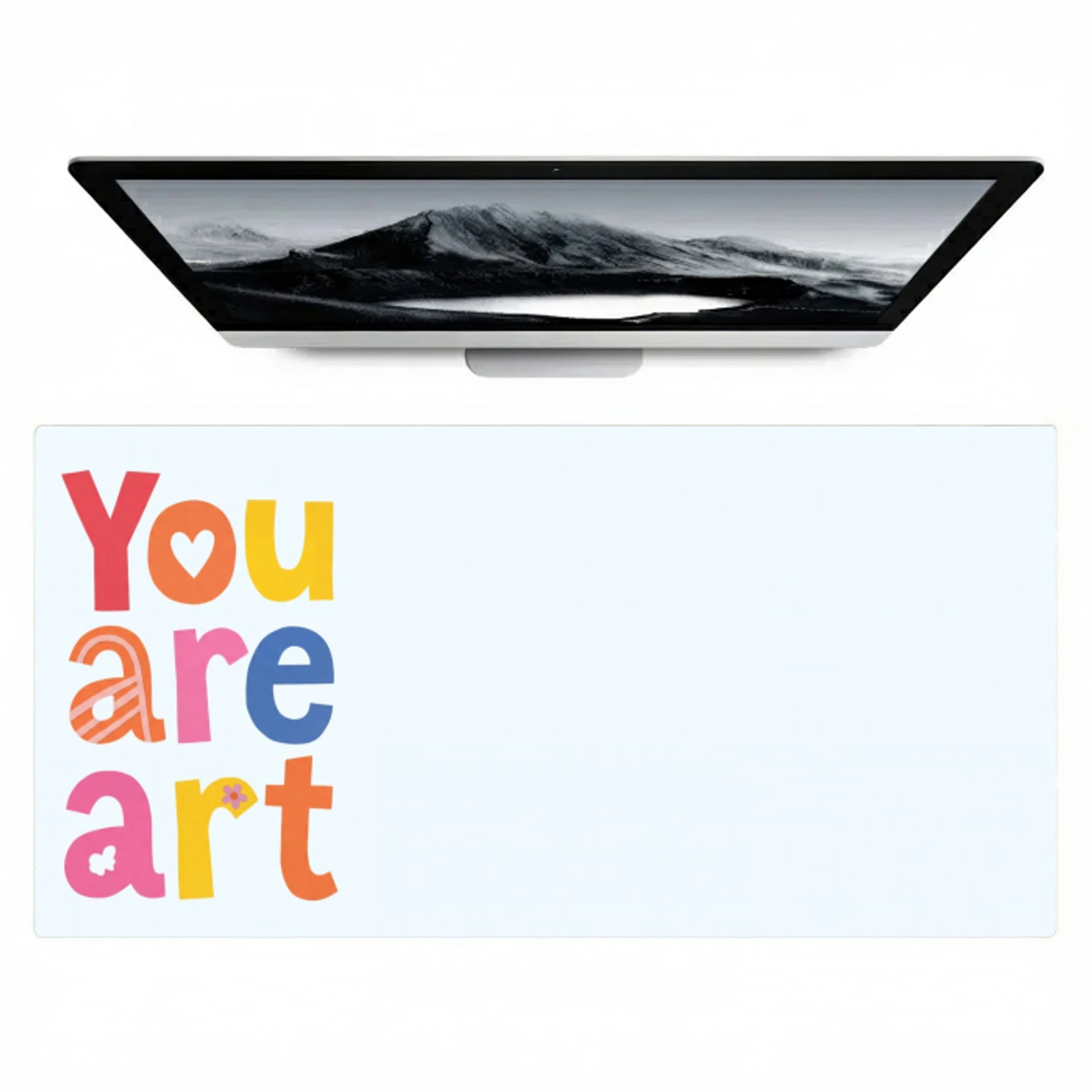 You are art - Kleurrijk - Grafisch Muismat XXL klein -zzz3d