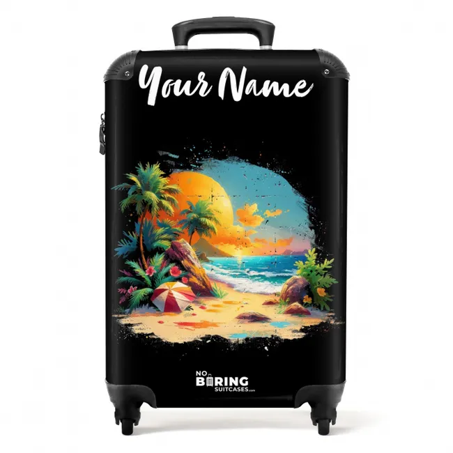 Exotische Muurschildering NBS - Handbagage koffer - Kinderen Unisex middel -productfoto_recht