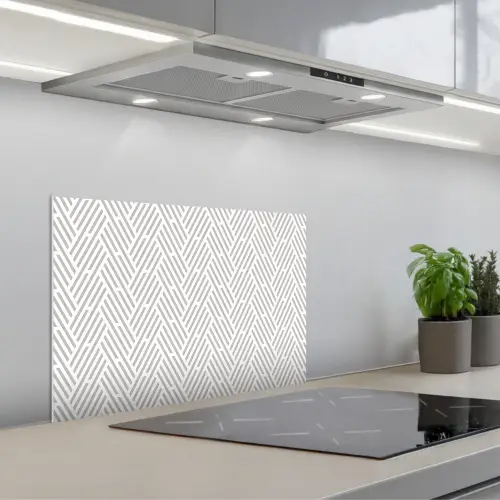 Grafisch - Patroon - Modern - Strepen keuken achterwand spatscherm klein 900 -3d_schuin