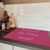 eat me out don't stress me out - Roze - Minimalistisch Inductie beschermer vinyl 3mm klein -sfeer3