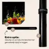 Paprika - Water - Groente - Zwart Inductie beschermer vinyl 3mm middel -zzzzzzz-induclip_NL