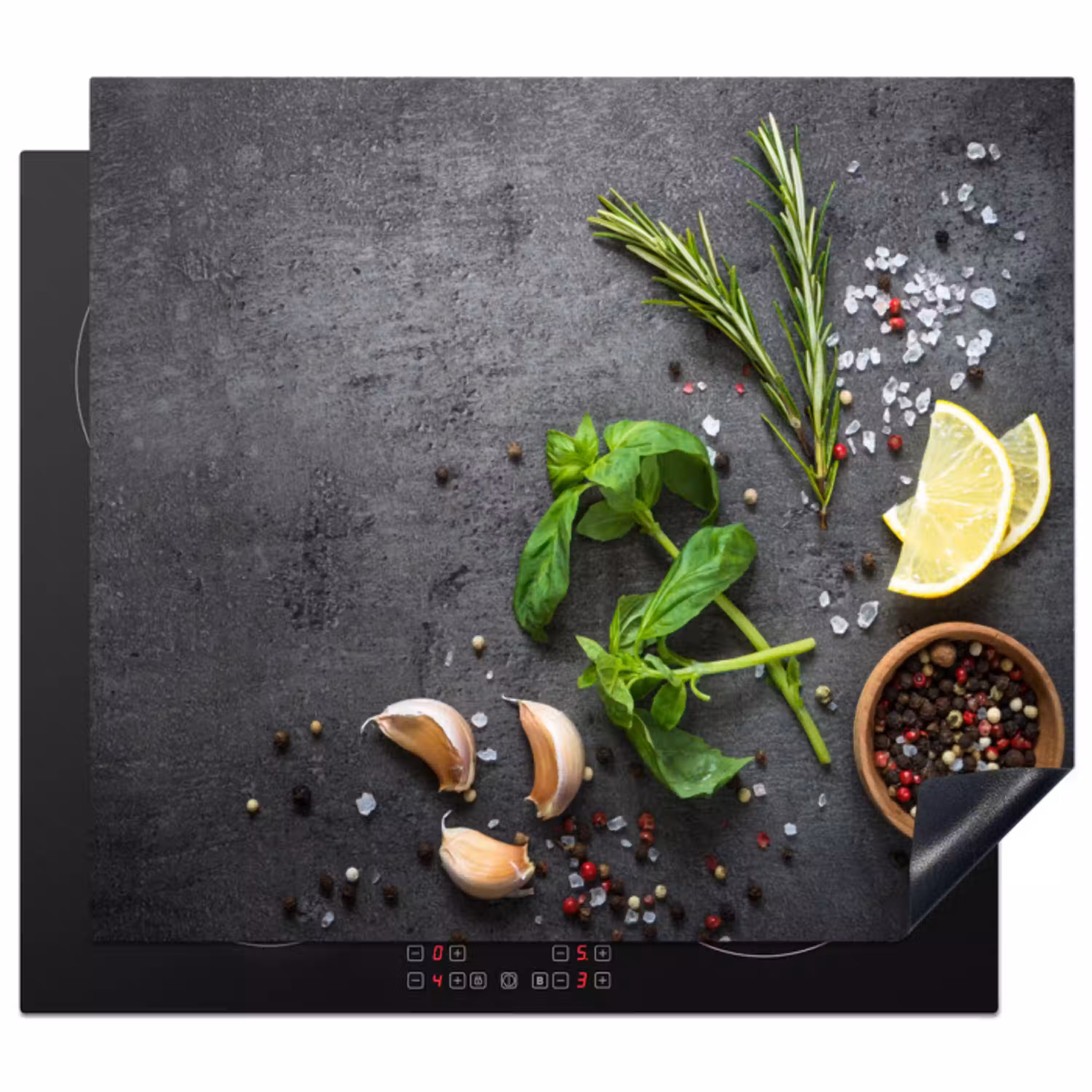 Gastronomisch Stilleven Inductie beschermer vinyl 3mm middel -3d