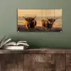 Schotse hooglanders - Heide - Landschap - Dieren plexiglas 5mm klein -sfeer3