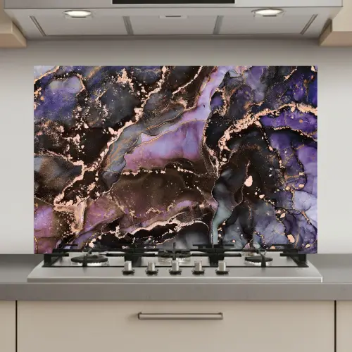 Marmer - Goud - Roze keuken achterwand spatscherm klein -3d_website