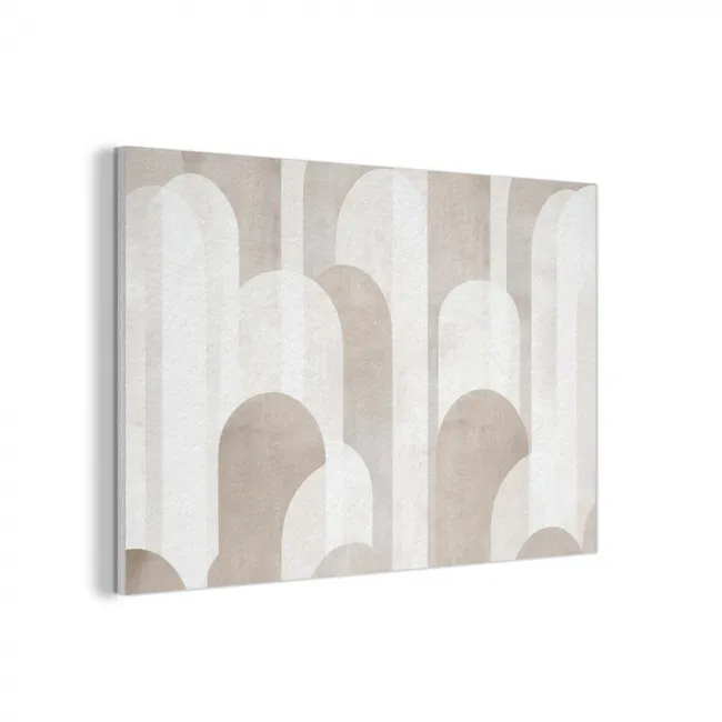 Akustikbild - Abstrakte Bögen - Modern - Beige