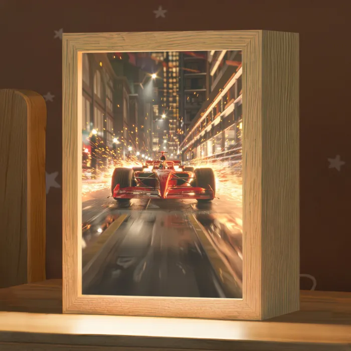 Formule 1 - Auto - Race - Goud - Jongens Light Box met kabel klein -zzz_3d_website