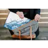 Spash - Water - Blauw laptophoes neopreen klein -tas