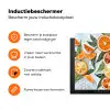 Schijfjes - Fruit - Oranje - Mozaïek Inductie beschermer vinyl 3mm klein -zzzzzzz-td-ups