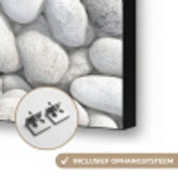 Steentjes - Grijs - Ovaal Textielframe zwart klein 947 -USP_ophangsysteemNL