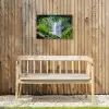 Jungle - Regenwoud - Water - Waterval - Planten Tuinposter op houten frame 2 cm dik klein -sfeer4