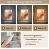 Marmer - Oranje - Goud - Modern - Abstract Light Box met kabel (Tafellamp) klein -USP_lichtkleurNL