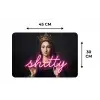 Ironisch - Tekst - Neon Placemat vinyl groot -specs