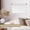 Design - Lijn - Patroon - Zwart - Wit Wandkleed katoen klein 269 -sfeer1