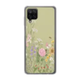 Botanisch - Bloemen - Kleurrijk Telefoonhoesje Samsung Galaxy A12 klein -3d