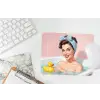 Badkamer - Eend - Blauw muismat rubber klein -witbureau