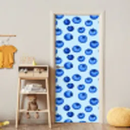 Bessen - Modern - Blauw deurposter klein 289 -sfeer4