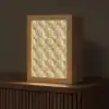 Patroon - Waaier -  Goud Light Box met kabel (Tafellamp) klein 925 -z3d_website