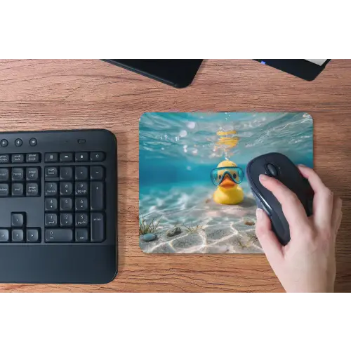 Duikbril - Eend - Water muismat rubber klein -toetsenbord