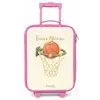 Basketbal in neutrale kleuren Kinderkoffer - Roze klein -zz3dotto