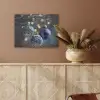 Kerstbal - Versierd - Blauw PET vilt klein -sfeer4