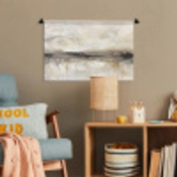 Landschap - Horizon - Natuur - Abstract - Neutraal Wandkleed katoen klein -wsfeer4_kind