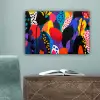 Bloemen - Bladeren - Abstract - Rood canvas 2cm klein -sfeer4