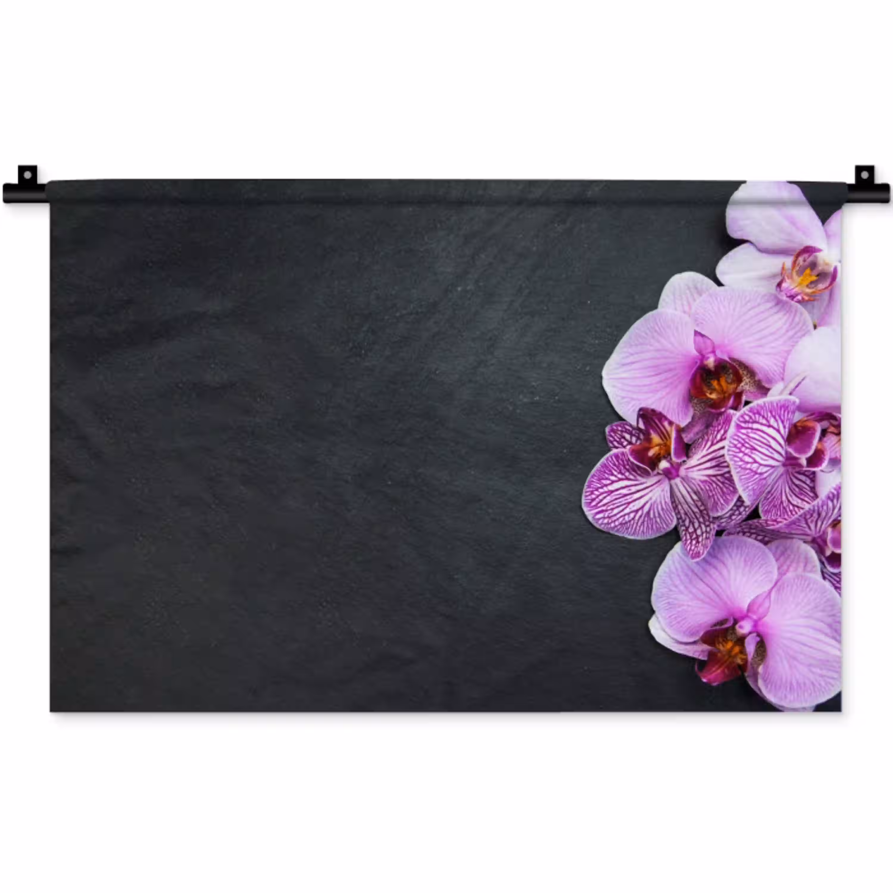 Orchidee - Bloemen - Roze - Flora Wandkleed katoen klein -zz3d
