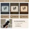 Ovaalvormige bladeren - Diep groen - Symmetrisch Light Box met batterij (Wandlamp) middel -USP_lichtkleurNL