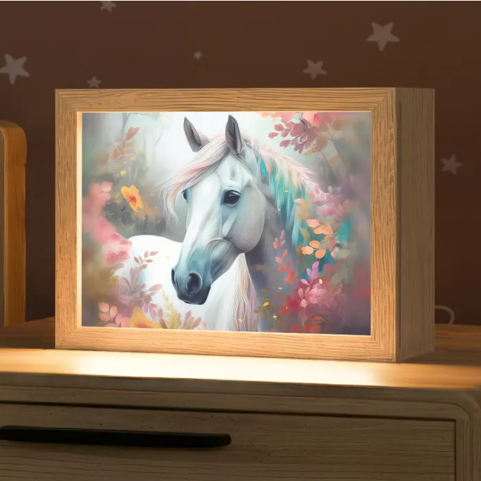 Paard - Natuur - Bloemen - Dieren - Bos Light Box met kabel klein -zzz_3d_website
