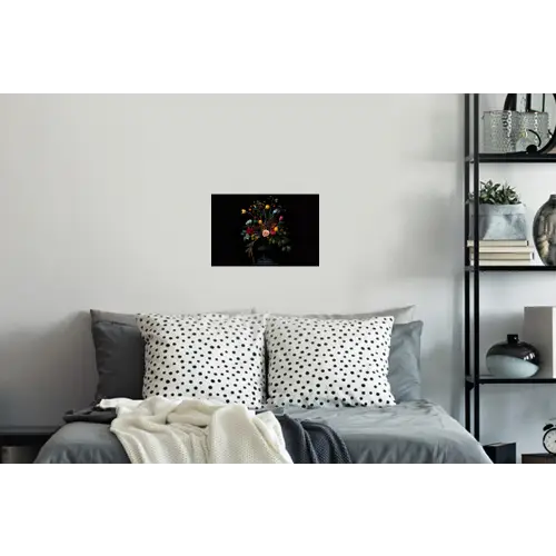 Klassiek - Vaas - Boeket - Bloemen Muursticker klein -slaapkamer