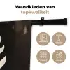 Blad - Wit - Minimalistisch Wandkleed katoen klein -sfeer2