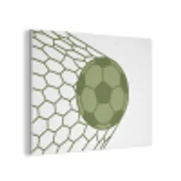 Voetbal - Goal - Sport - Groen PET vilt klein -3d