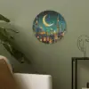 Islamitisch - Moskee - Ramadan - Islam Akoestische PET Vilt - Rond klein -sfeer2