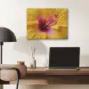 Geel - Hibiscus - Tropisch PET vilt klein -sfeer5