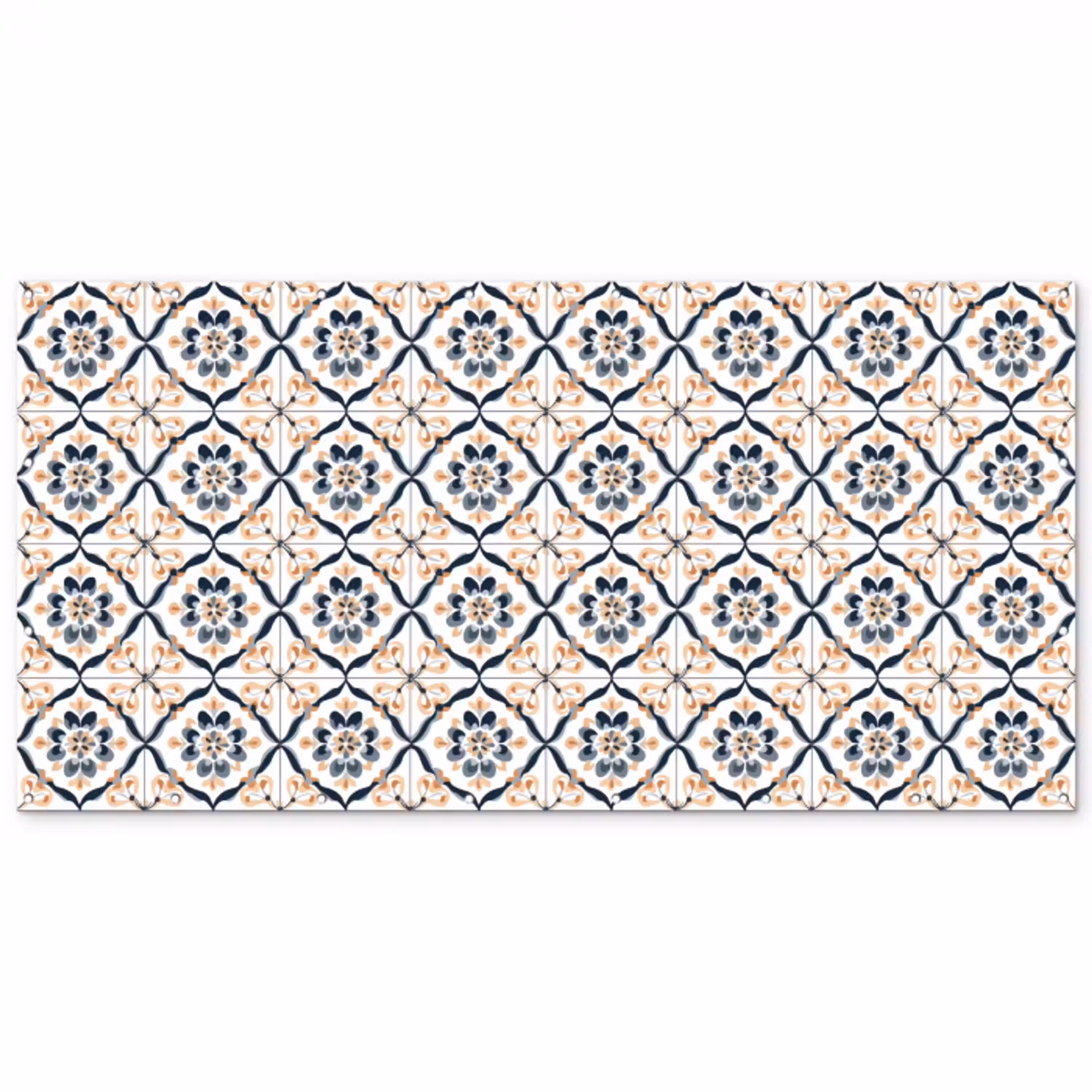 Bladvorm - Patroon - Kleurrijk Balkonbeschermer Duitsland klein 596 -zz_3d