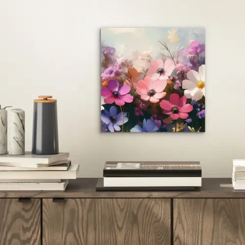 Bloemen - Kleurrijk - Bloei aluminium wit klein -sfeer1