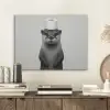 Otter - WC rol - Zwart - Wit PET vilt klein -sfeer1