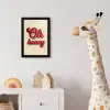 Oh honey - Rood - Schaduw fotolijst zwart zonder passe partout klein -usfeer4_kinderkamer