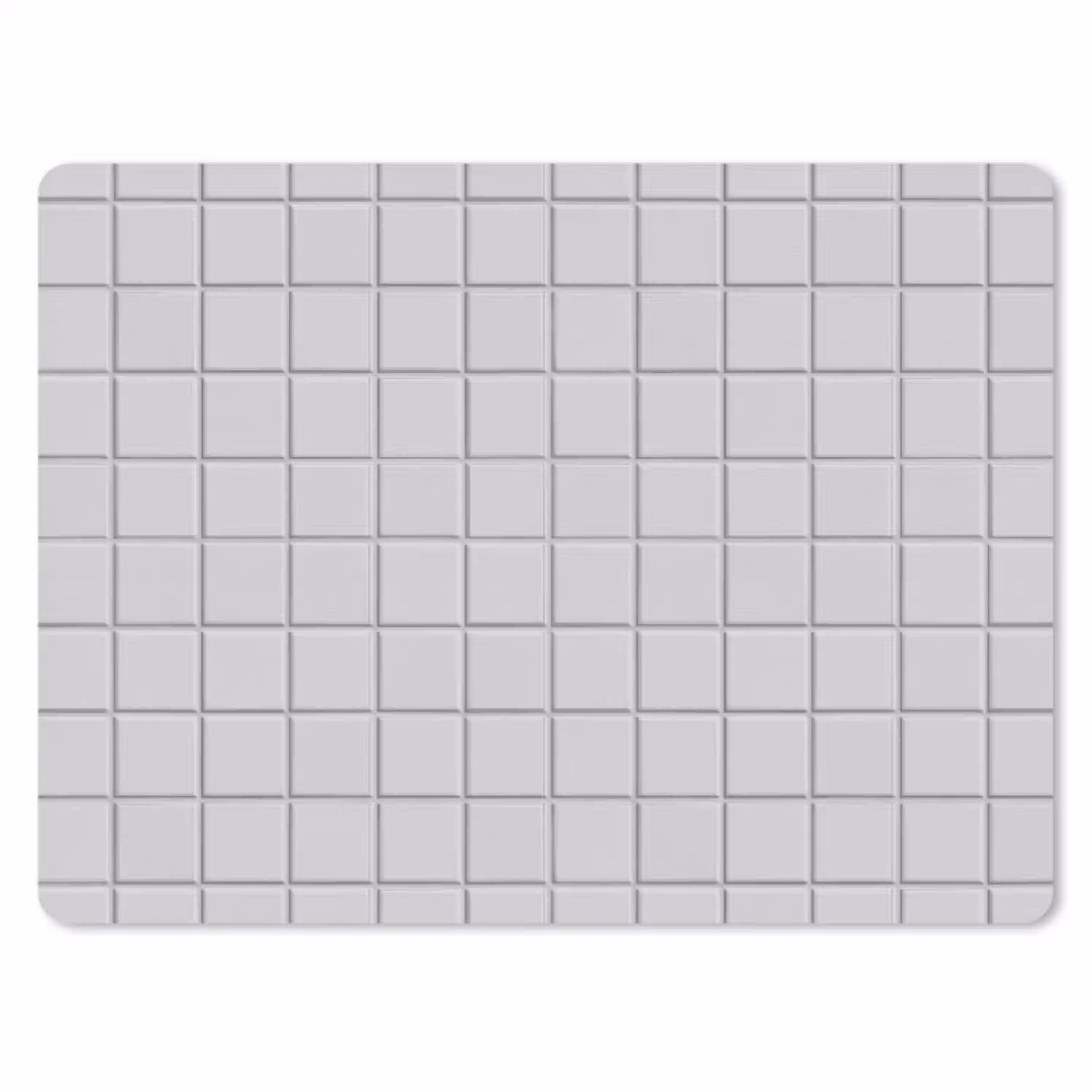 Patroon - Tegels - Licht - Grijs muismat rubber klein 262 -3d