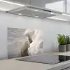 Kloof - Wit - Sneeuw keuken achterwand spatscherm klein -3d_schuin